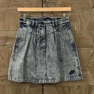 Vintage Nike Womens Denim Skirt Acid Wash Size Small 80s 90s Andre Agassi
